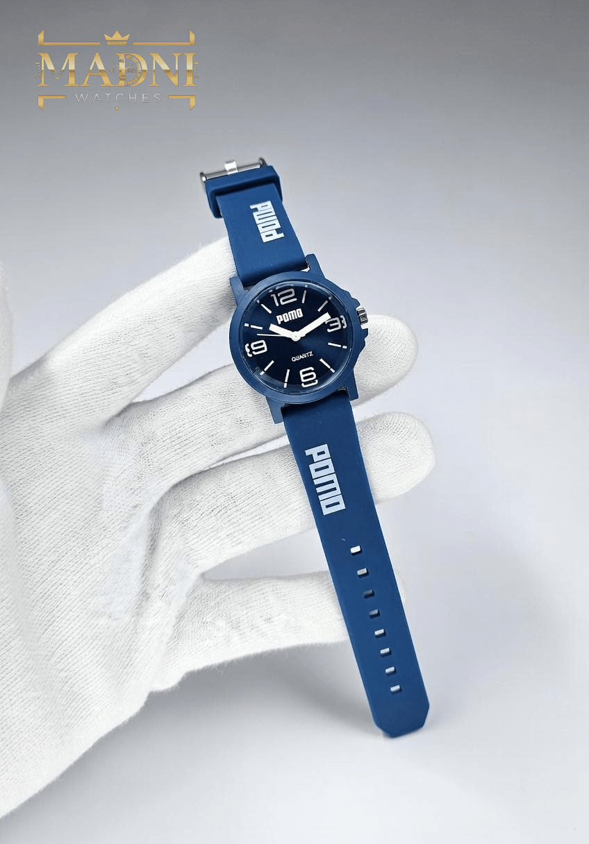 POMO Kids Quartz Watch – Silicone Rubber Strap, Attractive Colors - Madni Watches