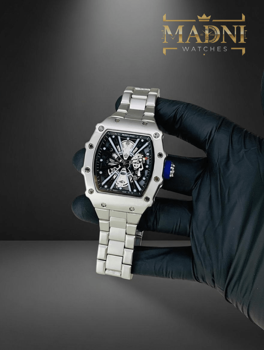 Richard Mille RM - Inspired Skeleton Carbon Fiber Watch - Madni Watches