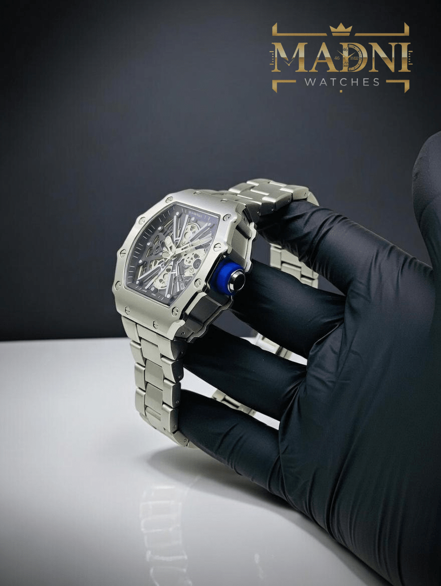 Richard Mille RM - Inspired Skeleton Carbon Fiber Watch - Madni Watches